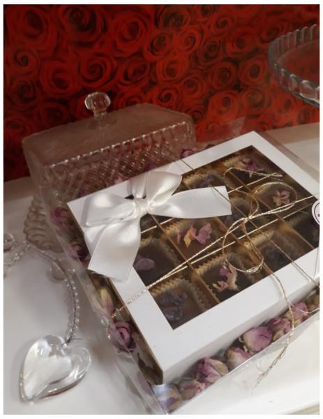 Box Cioccolatini Rosa e Viola